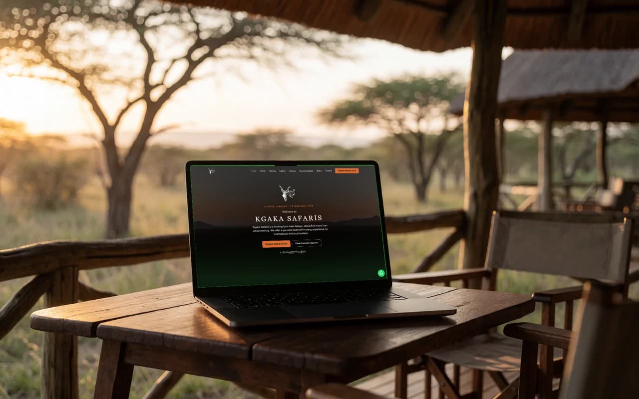 Kgaka Safaris — Web Development project