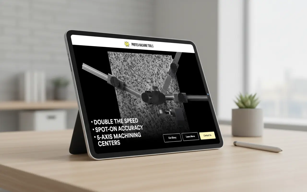 Protea Machine Tools — Web Development